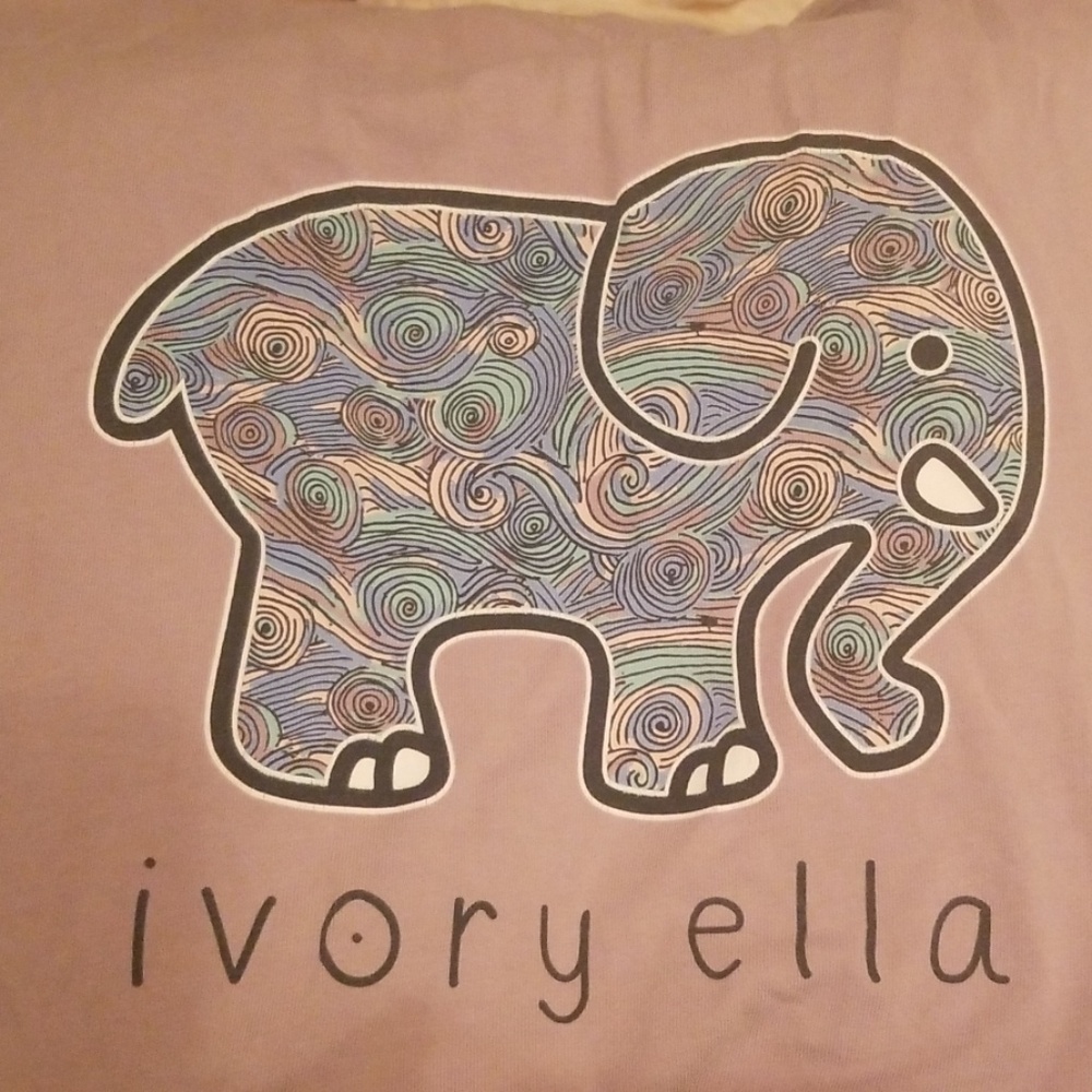 Ivory ella long sleeve light purple tshirt small